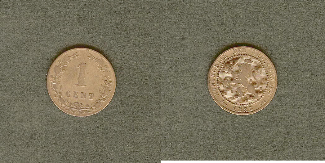 Netherlands 1 cent 1883 VF